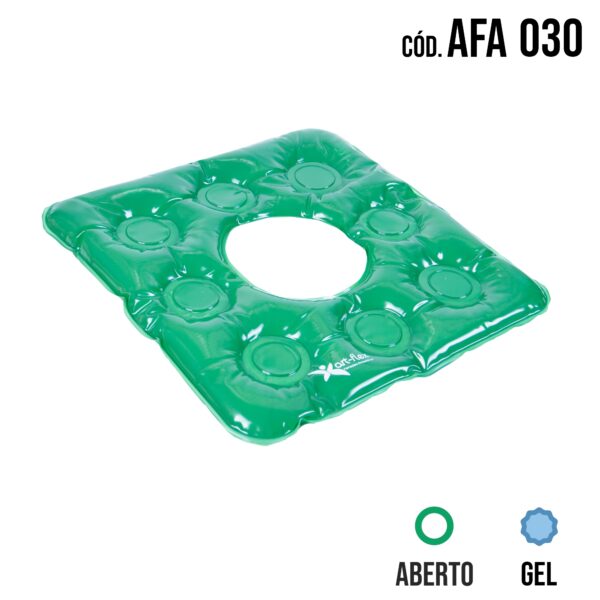 ALMOFADA GEL QUADRADA CAIXA DE OVO COM ORIFÍCIO AFA 030 - Image 2