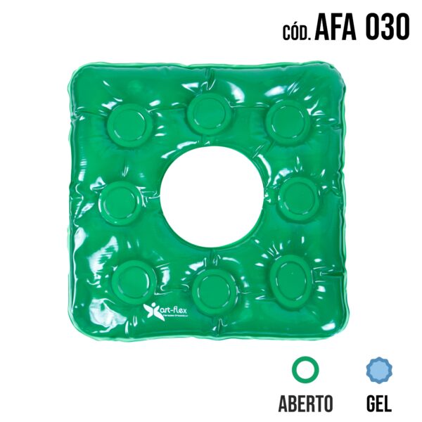 ALMOFADA GEL QUADRADA CAIXA DE OVO COM ORIFÍCIO AFA 030