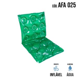 ALMOFADA ÁGUA QUADRADA CAIXA DE OVO COM ENCOSTO AFA 025