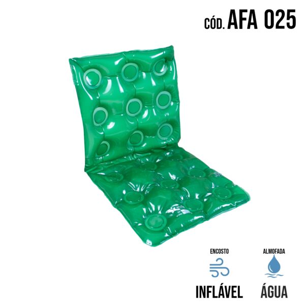 ALMOFADA ÁGUA QUADRADA CAIXA DE OVO COM ENCOSTO AFA 025