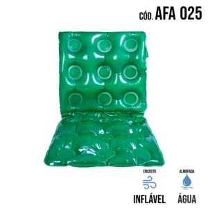 ALMOFADA ÁGUA QUADRADA CAIXA DE OVO COM ENCOSTO AFA 025