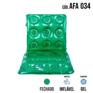 ALMOFADA GEL QUADRADA CAIXA DE OVO COM ENCOSTO AFA 034